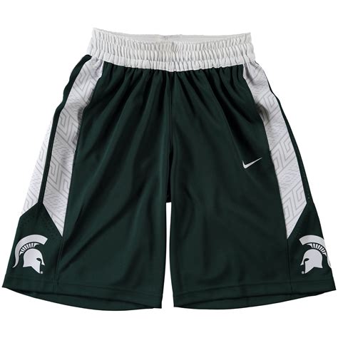 nike michigan state spartans replica basketball shorts green|Men's Nike Green Michigan State Spartans Logo Replica .